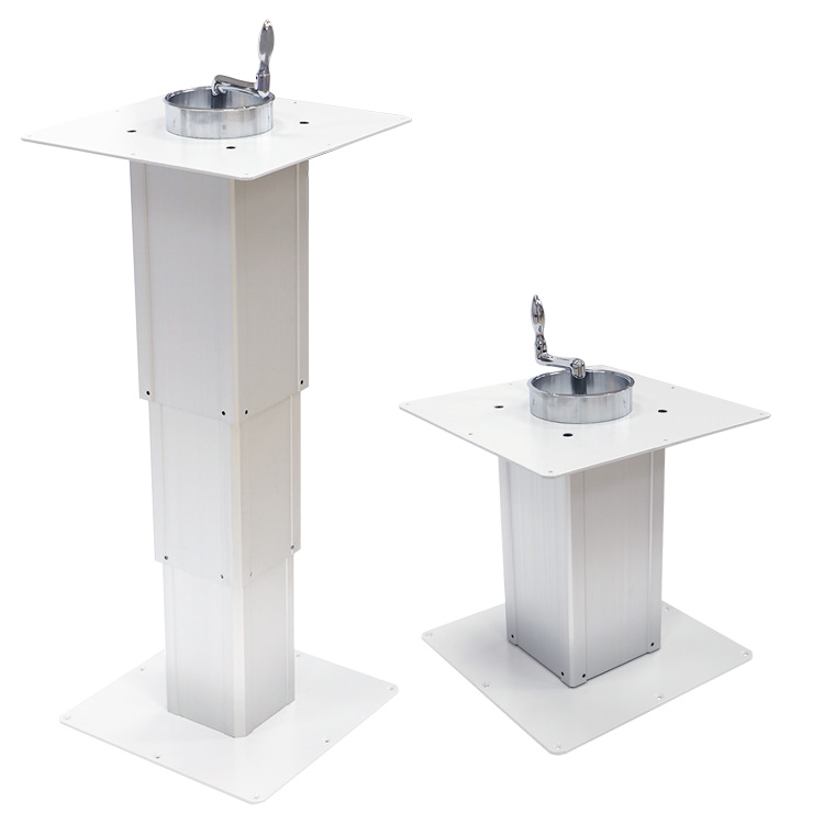 WINSTAR Aluminum Tatami Lifting Table Manual Lift Folding Table Alloy RV Accessories Hand Crank Mechanism