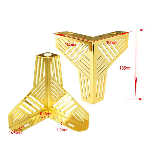 Ny ankomst M&oslash;bler Maskinvaretilbeh&oslash;r Ben Metall Tilpasset bordsofaben