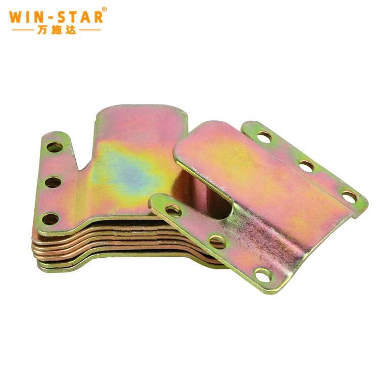 Fabriek Direkte Kleur Sink Bank Insetsel Yster Meubels Connector Pas vir eetkamer slaapkamer