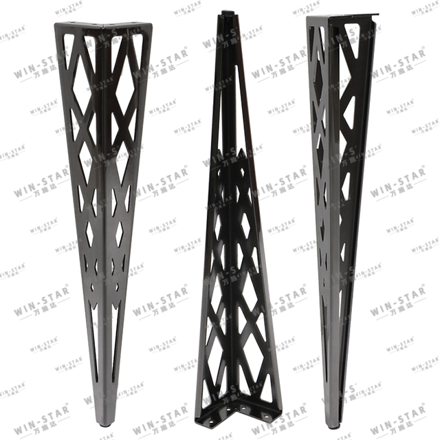 निर्माता फर्नीचर फिटिंग धातु Y आकार काला सोफा कुर्सी पैर बिस्तर के लिए