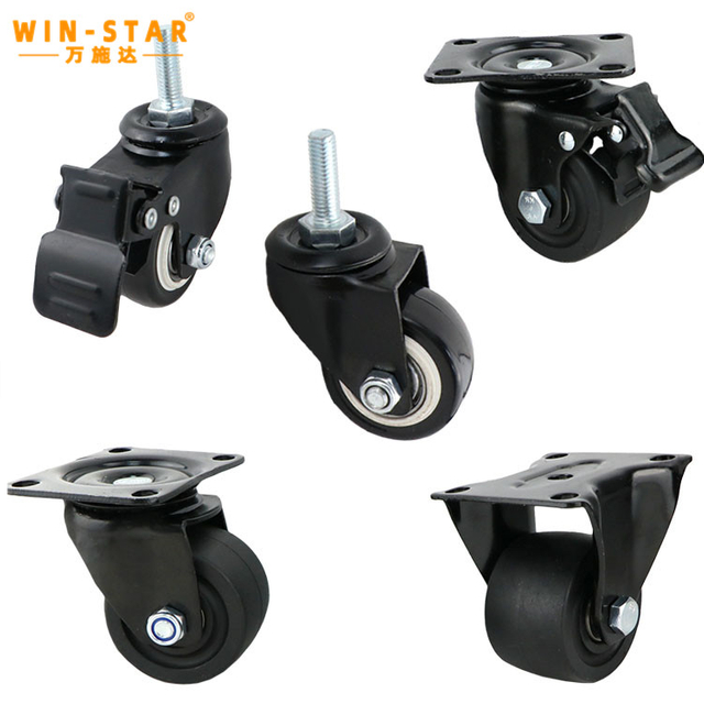 Roda tahan haus bahan pvc plastik caster 2 inci