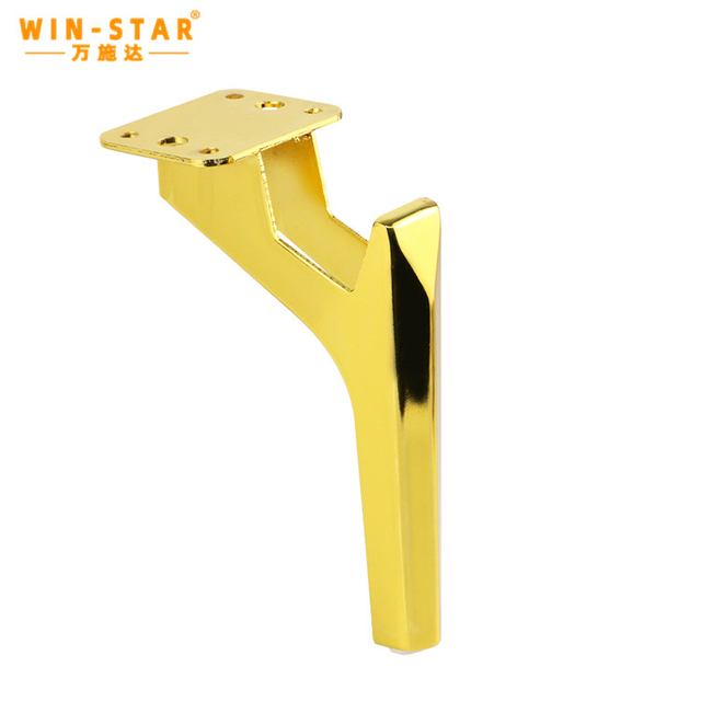 የቅንጦት የብረት እቃዎች እግር በዱቄት የተሸፈነ የጠረጴዛ ወንበር እግር ለመመገቢያ የኩሽና ካቢኔ የብረት እግር.