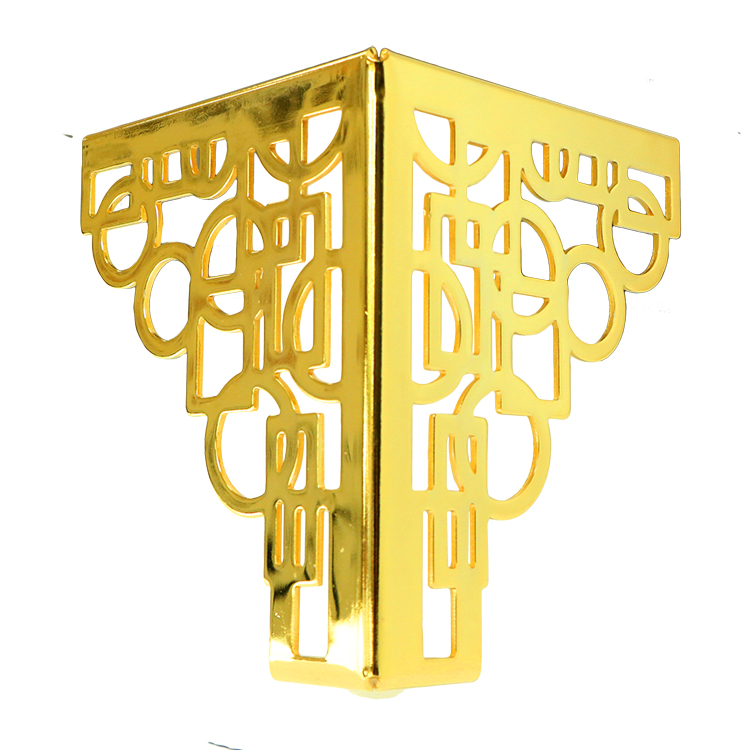 רגל ריהוט מתכת מודרני רגלי שולחן קפה ארון בצורת Y רגלי ספה זהב