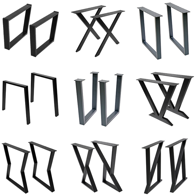 پایه های میز مبلمان مشکی سنگین پایه میز ناهار خوری پایه میز میز قهوه