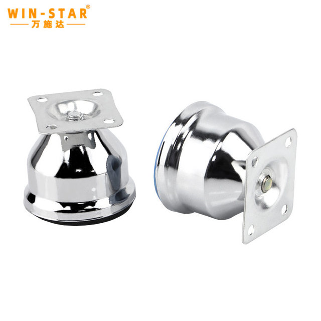 WINSTAR የቤት ዕቃዎች መለዋወጫዎች Chrome Metal Feet Iron Sofa Leg