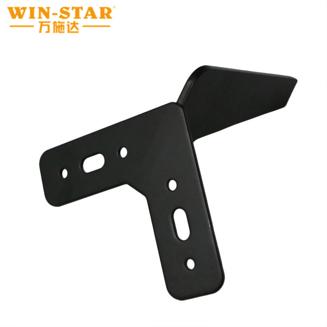 Fortius Furniture Hardware 150mm Metal Black Sofa Bed Leg