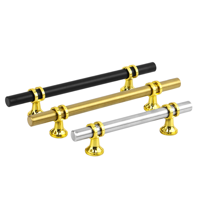 Pegangan Furnitur Baja Tahan Karat Kenop Laci Logam Pegangan Lemari T Bar