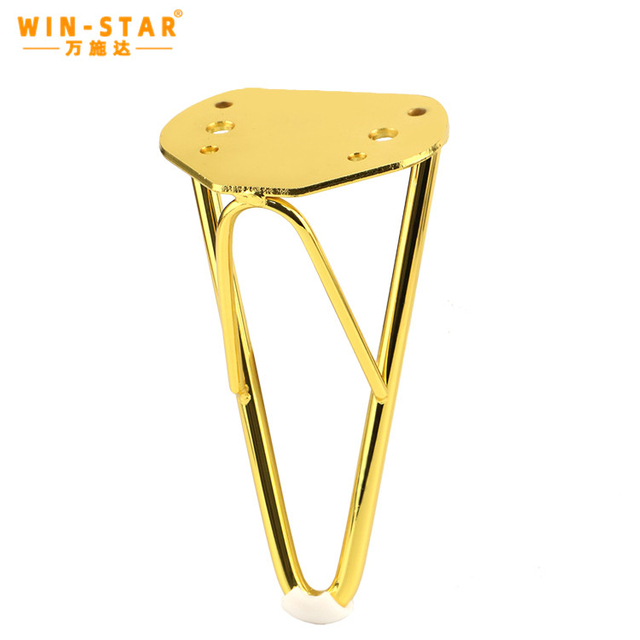 Dekorativt m&oslash;beltilbeh&oslash;r 150 mm svart gull metall sofaben