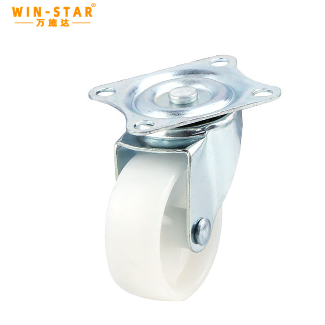 Łożysko PCV 40KG 2-calowe jasnobiałe uniwersalne koło z PP