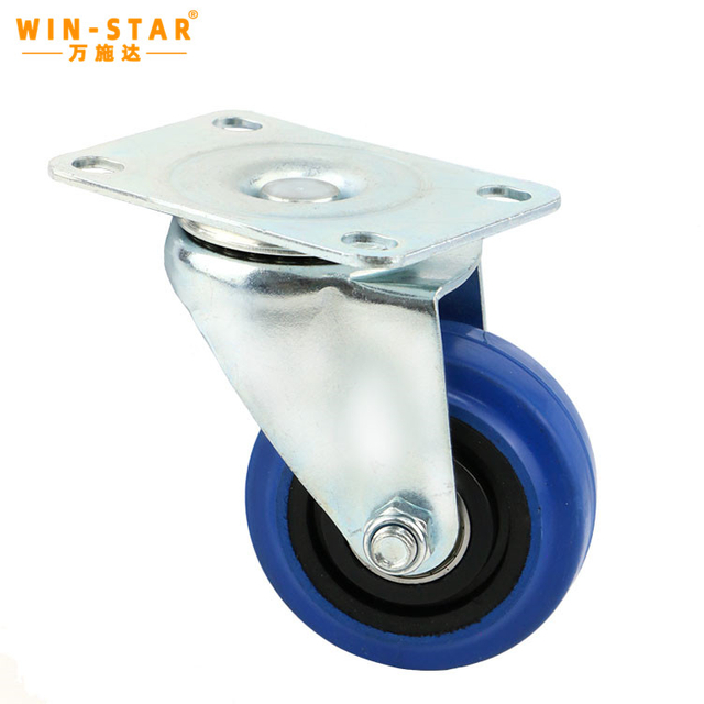 Torann &Iacute;seal Cart Tionscail Roth Castor Cruach 3/4/5Inch Bog Rubber Caster Roth