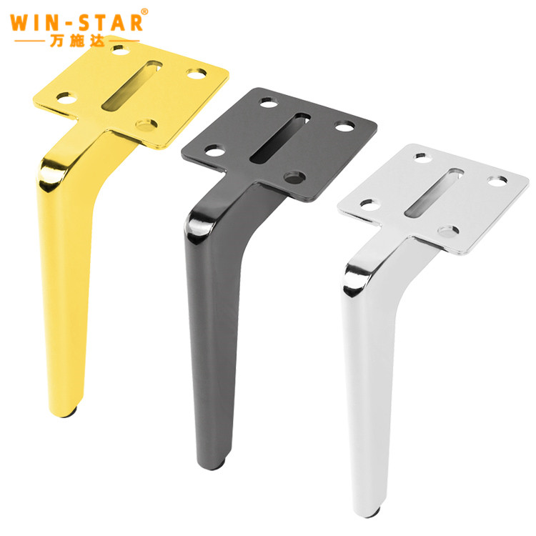 Nowoczesne metalowe n&oacute;żki do sof Żelazne złoto Chromowane meble Nogi do stołu Nogi szafek