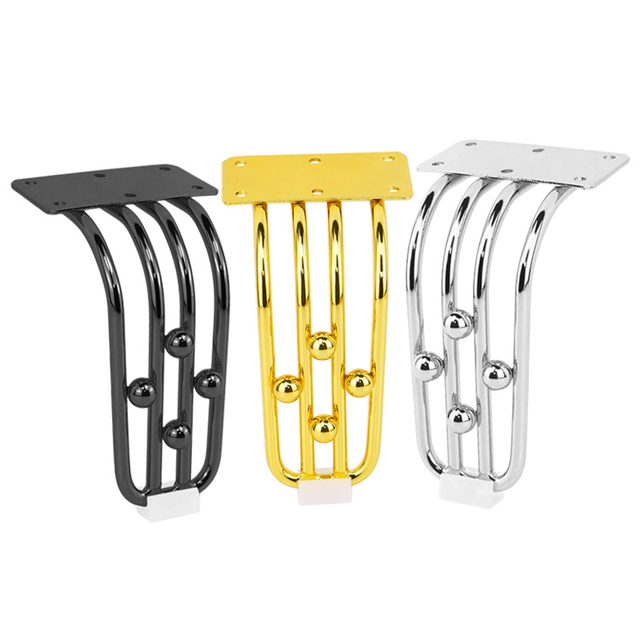 Metallm&ouml;&ouml;bli jalad Luksuslikud elutoa tugijalad lauadiivani kuldsete jalgade jaoks 