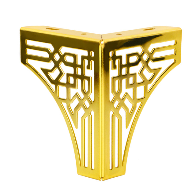 Μοντέρνα 130mm Σιδερένιο Χρυσό Τρίγωνο Πόδια Έπιπλα Αξεσουάρ Καναπέ Πόδια