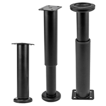 Kaki Besi Tempat Tidur Sofa Tabung 38MM Kaki Logam Kabinet Perangkat Keras Furnitur Dapat Disesuaikan 