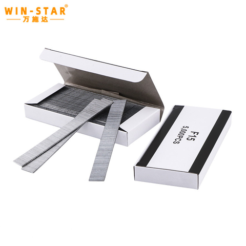 Galvanizace 18 Gauge F15 F20 F25 F30 Hřeb&iacute;kov&eacute; špendl&iacute;ky N&aacute;bytkov&aacute; sponka