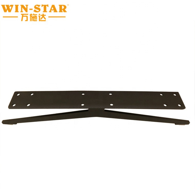 বেস জন্য আধুনিক ধাতু কালো টি আকৃতির আসবাবপত্র সোফা বিছানা পা