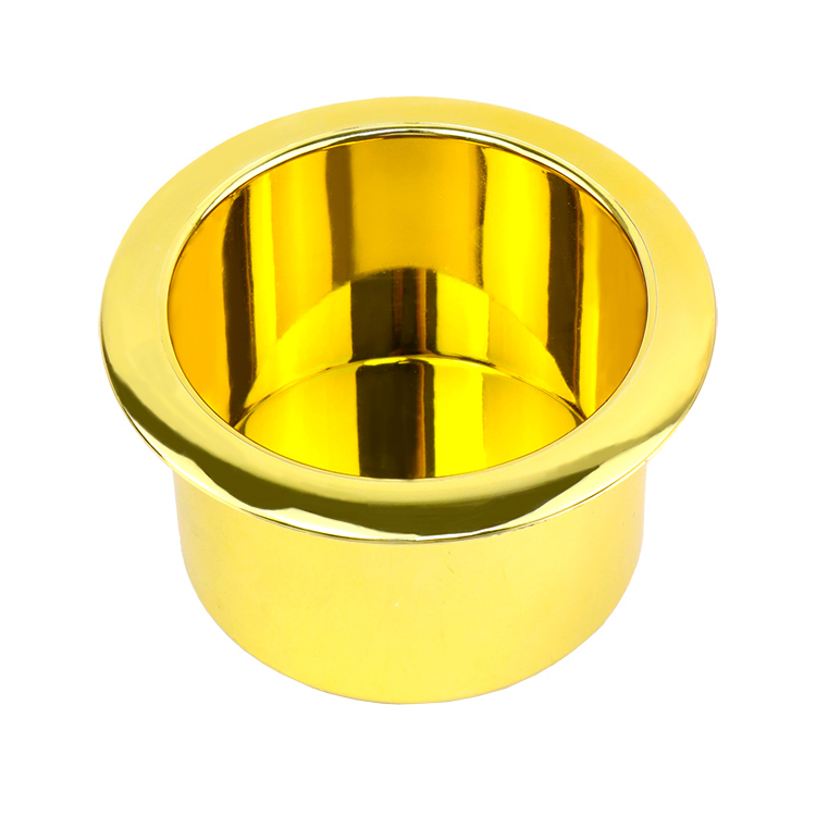 جدید ڈیزائن کا فرنیچر ٹیبل بیس گولڈ کپ ہولڈر پلاسٹک سوفی کیبنٹ کپ ہولڈرز