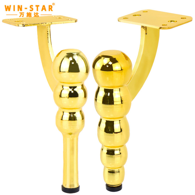 Utoaji wa Haraka: Miguu ya Sofa ya Chuma katika Finishi na Ukubwa Nyingi