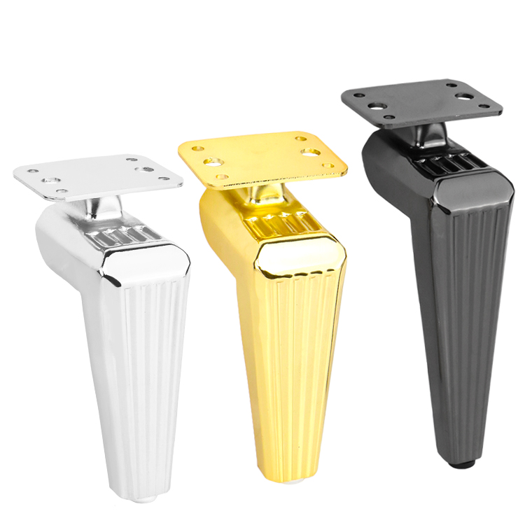  Gambe di supporto per mobili decorativi in ​​metallo cromato Gambe per mobili di lusso leggere