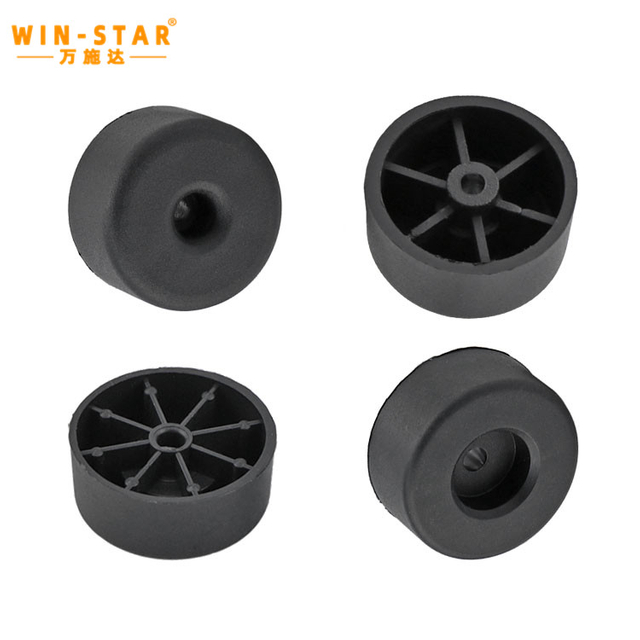 20 mm k&otilde;rguse hulgim&uuml;&uuml;k, uus disain, must m&ouml;&ouml;blijalad, kohandatud logoga plastikust diivanijalad