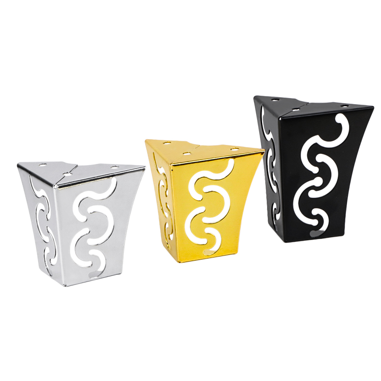 سوفی کے لئے اعلی معیار کی دھات کی ٹانگ گولڈ آرائشی فرنیچر ٹیبل ٹانگ ٹیبل فٹ