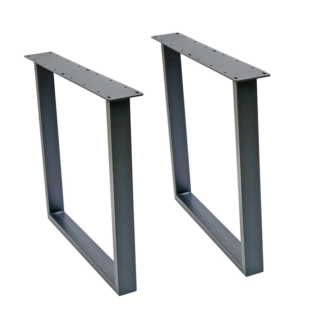 Průmyslov&eacute; čern&eacute; čtvercov&eacute; nohy ke k&aacute;vě a j&iacute;deln&iacute;mu stolu Kutilsk&yacute; kancel&aacute;řsk&yacute; n&aacute;bytek s železn&yacute;mi podpěrn&yacute;mi nohami