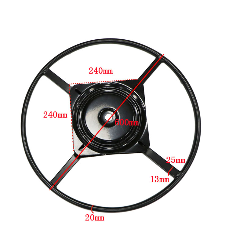 600MM Meble Metalowa płyta obrotowa Sofa Krzesło Obrotowa podstawa obrotowa 