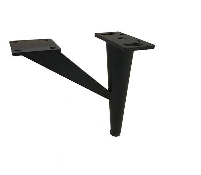 V Shape M&oslash;beldel Sort Metal Sofa Ben til Stol Seng