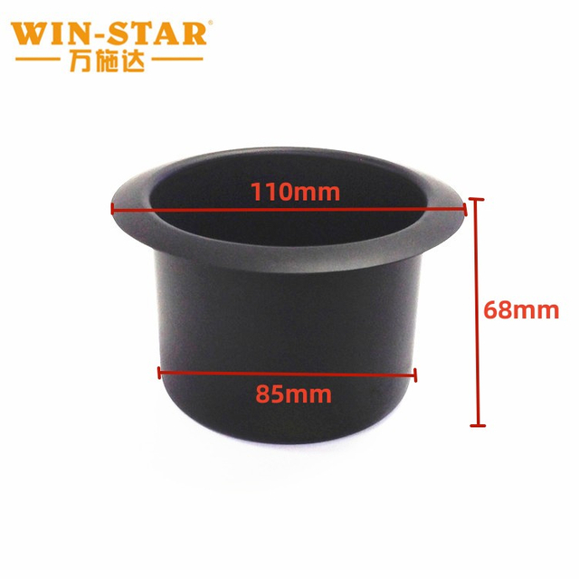 WINSTAR 110*85*68MM Suport pentru pahare de masă din aluminiu Negru Seria Scaun de cinema Suport pentru pahare