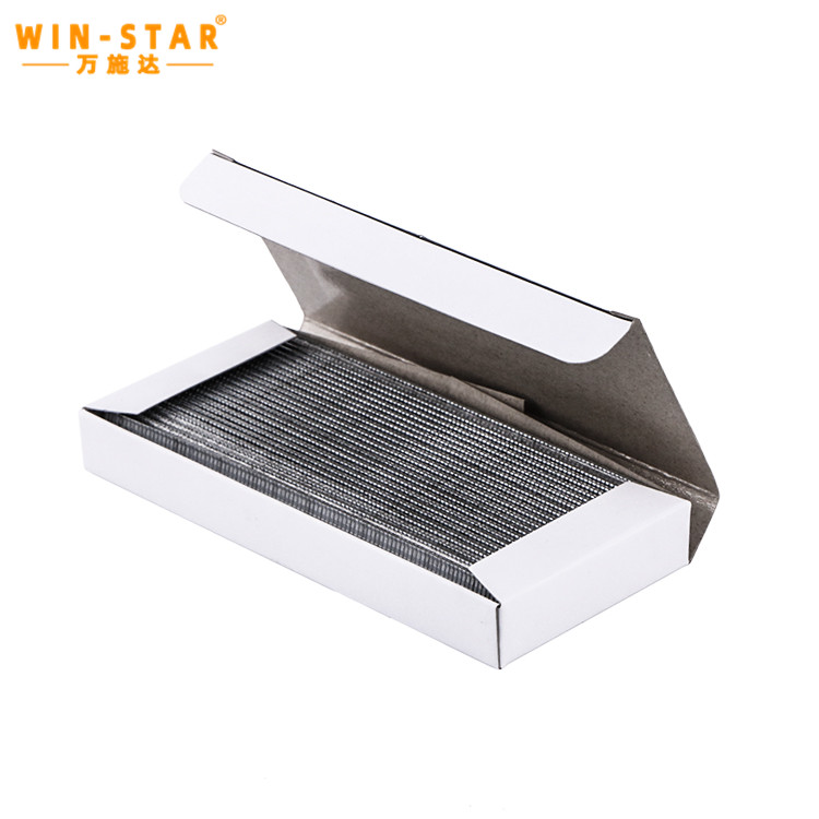 Te Kounga Hiriwa Whakapiri Rangatū Pneumatic Staple 22 Gauge Galvanized Staple Pin mo te Pu Air