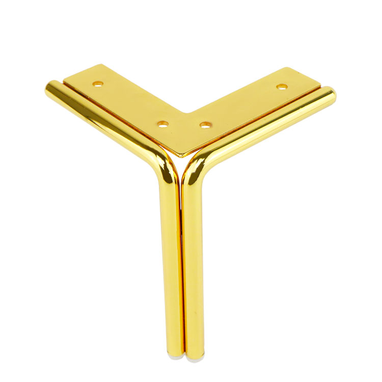 Phụ kiện nội thất phong c&aacute;ch hiện đại Ch&acirc;n ghế sofa kim loại v&agrave;ng cho nội thất kh&aacute;ch sạn