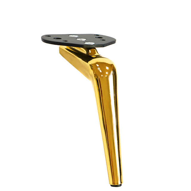 Jualan Panas Berkualiti Tinggi Mewah Emas Hitam Perabot Warna Chrome Kaki Sofa Besi