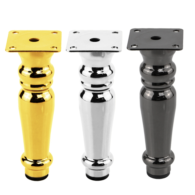  پایه مبلمان لوکس کروم فلزی برای کابینت تخت خواب پایه آهنی 160 میلی متری