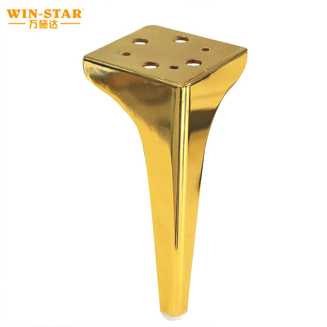 ZD-N150 टिकाऊ गुणवत्ता वाले फर्नीचर पार्ट्स टेबल के लिए 150 मिमी सीधे धातु सोफा पैर