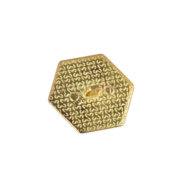 Kancing Dekoratif Logam Heksagonal Cantik untuk Furnitur