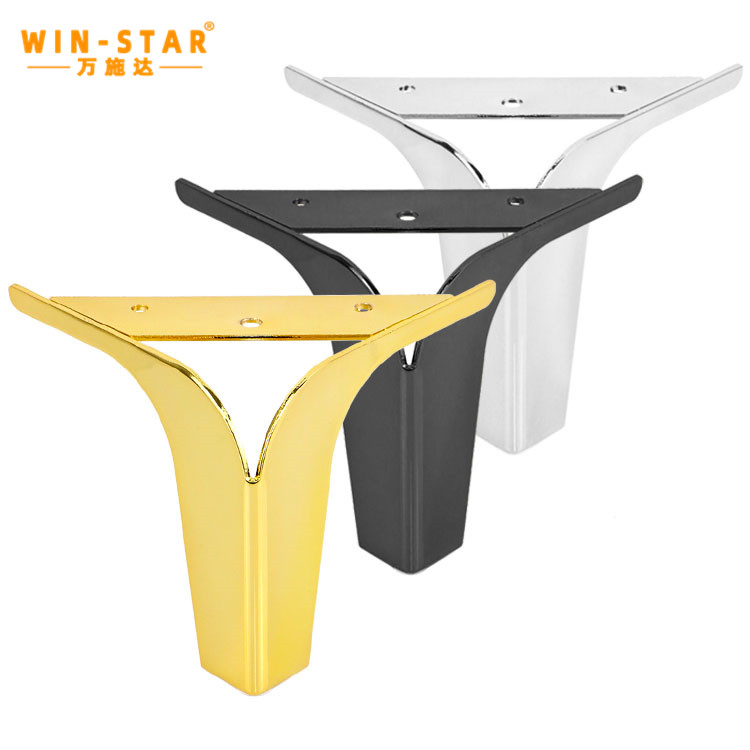 تھوک فرنیچر ہوم استعمال صوفہ مثلث ٹیبل ٹانگوں سیریز فرنیچر فٹنگ 