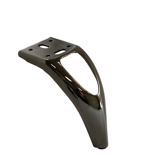 רגלי ריהוט מתכת דקורטיבי 140 מ'מ רגלי ספה שחורות לכסא