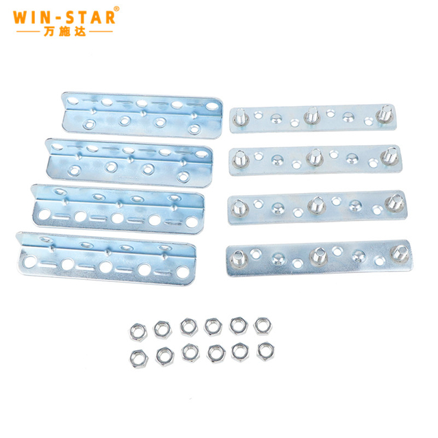 WINSTAR 155 mm M&ouml;bel-Tisch-Metallverbinder, wei&szlig;er Zink-Sofa-Bett-Verbinder 