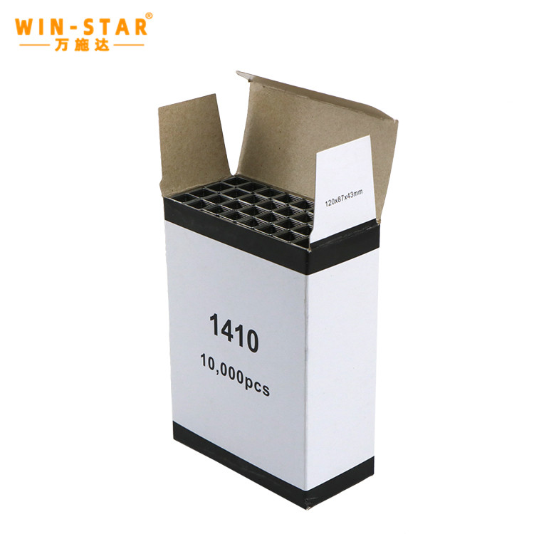 La grapa galvanizada de los muebles de la forma 1410 de U clava los pernos