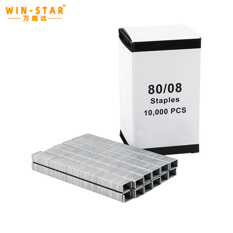 21 Gauge 8008 Fine Wire Industry Staples 1/2 Inch Crown 80 Series Staple Pin