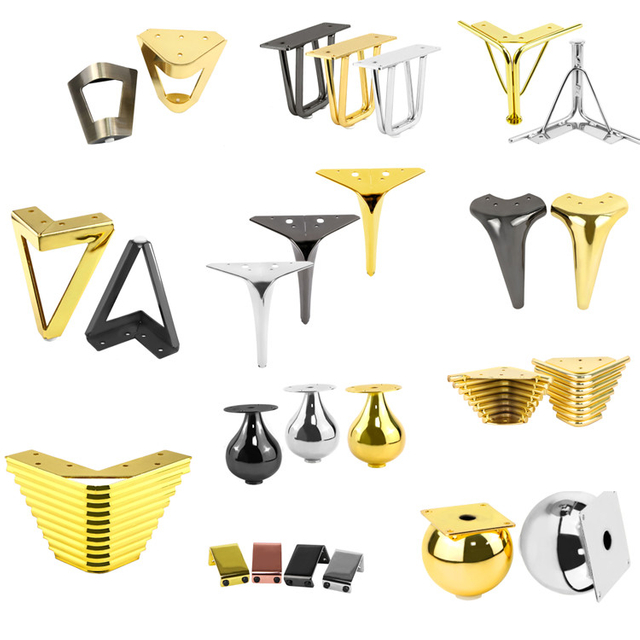 Tehase otsene Kuldne diivanijalg Raudm&ouml;&ouml;blikapp Lauajalg Uhke m&ouml;&ouml;blijalad