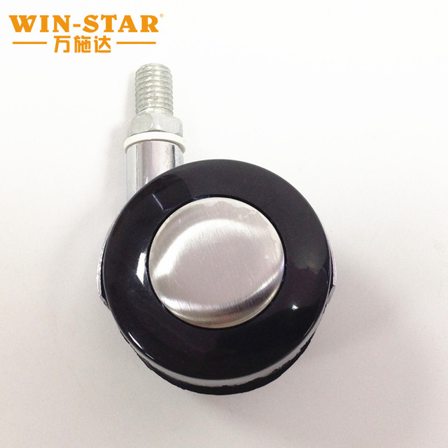 Roda universal industri 1.5 'caster hitam
