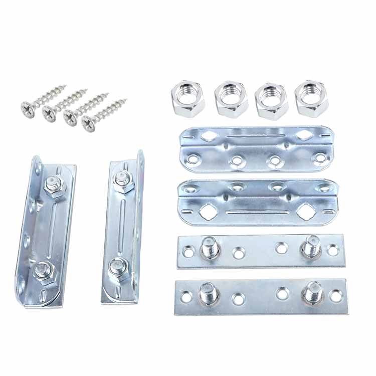 ونسٹار فرنیچر ہارڈ ویئر سوفی لوازمات بیڈ کنیکٹر آئرن فولڈ بیڈ ہینج سوفی بریکٹ سکرو بیڈ کے قلابے