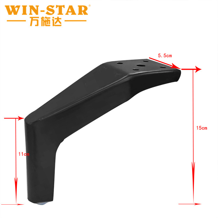 ታዋቂ የቤት ዕቃዎች ሳሎን የብረት ዕቃዎች እግር እግሮች የሶፋ ካቢኔ የብረት እግሮች ተስማሚ 