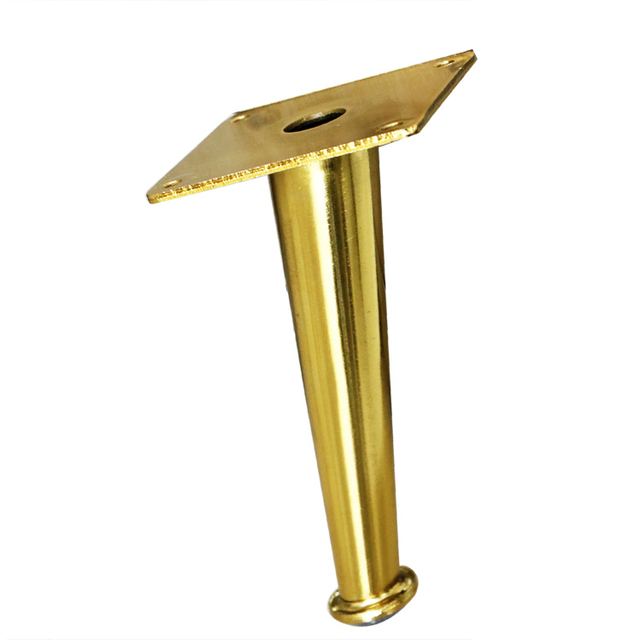 Hotsale moderne metalen gouden kegel goedkope bankpoten voor bed