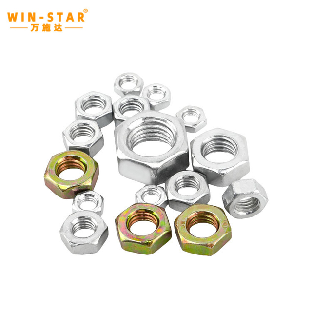 M8 M10 M14 Galvanized Din934 Hex အခွံမာသီးများကို တရုတ်နိုင်ငံမှ ထုတ်လုပ်သည်။