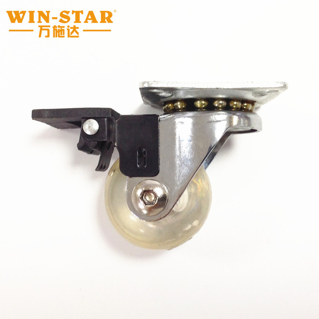 Swivel Castor Furniture Injection Molded 50kg Chair Wheel Caster