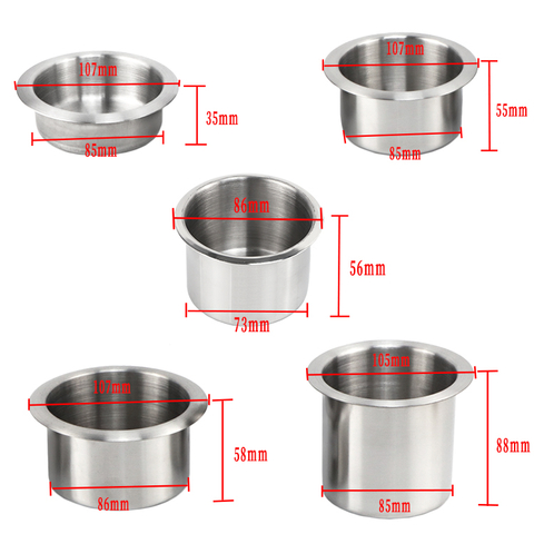 Winstar Velkoobchod 80*68*57mm N&aacute;bytek 201 Nerezov&aacute; ocel Pohovka Drž&aacute;ky na stolek do auta